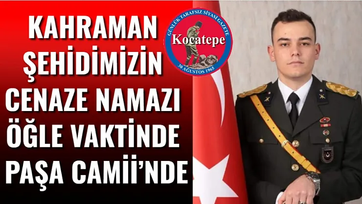 Bayram'ın Cenaze Namazı Öğle Vaktinde Paşa Camii'nde