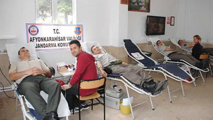 Kan bağışına Jandarma desteği