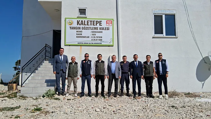 Kaymakam Öztürk Kaletepe Yangın Kulesini İnceledi