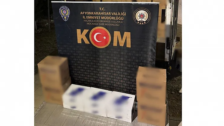 KOM 3,5 Milyon Kaçak Makaron Ele Geçirdi