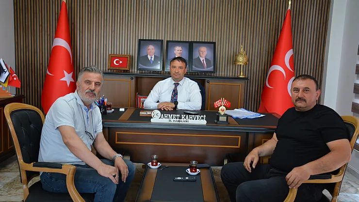 Kunak'tan İlk Ziyaret MHP İl Başkanlığı'na