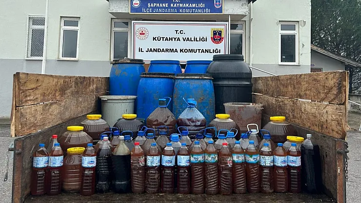 Kütahya'da 838 Litre Sahte Alkol Yakalandı
