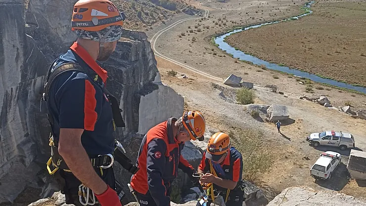 Kütahya'da AFAD'dan Keçi Kurtarma Operasyonu