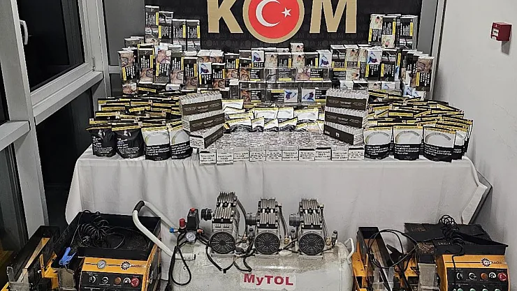 Kütahya'da Kaçak Sigara Ve Tütün Operasyonu