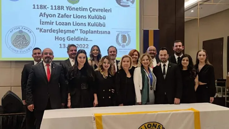 Lionslar'ın kardeşleşme töreni Afyon'da yapıldı