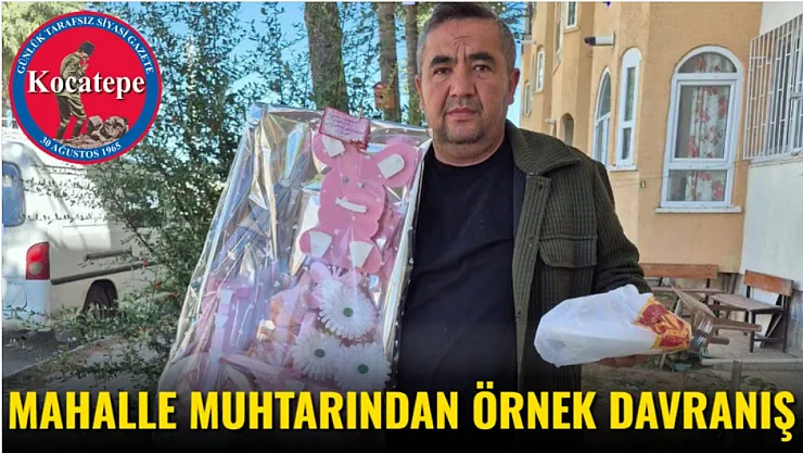 Mahalle Muhtarından Örnek Davranış