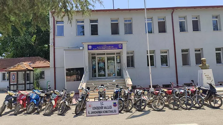 Motor, şase numarası değiştirilmiş 16 motosiklet ve 16 şahıs Yakalandı