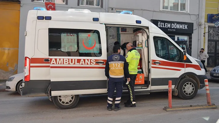 Motosiklet Sürücüsü Kazada Yaralandı