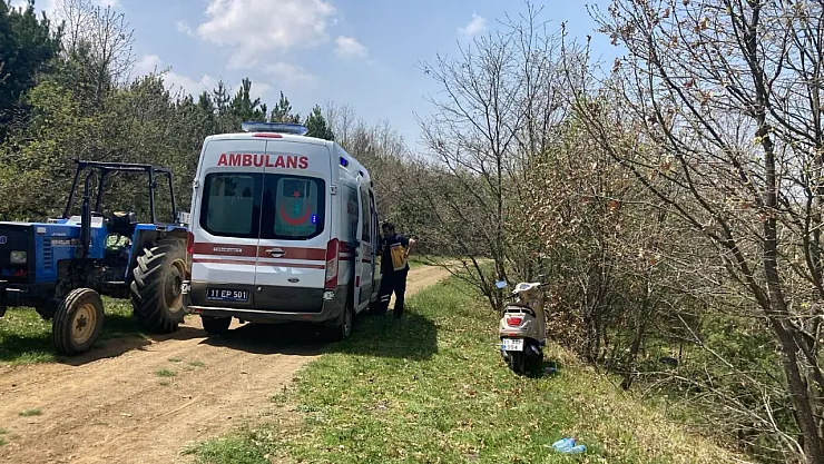 Motosikletin Devrilmesi Sonucu Meydana Gelen Trafik Kazasında 2 Kişi Yaralandı
