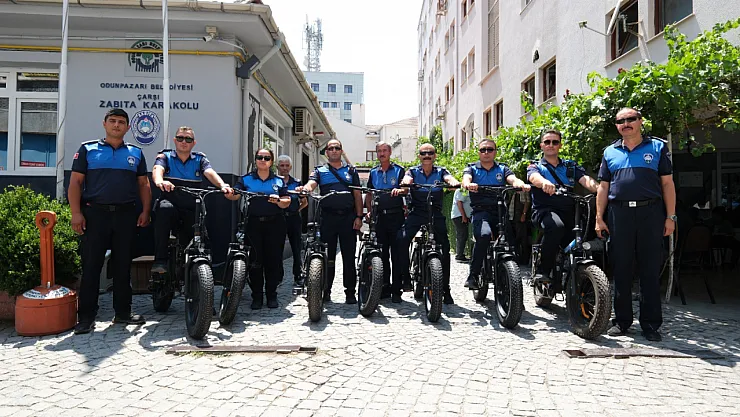 Odunpazarı Belediyesi Zabıta Ekiplerine 7 Elektrikli Bisiklet