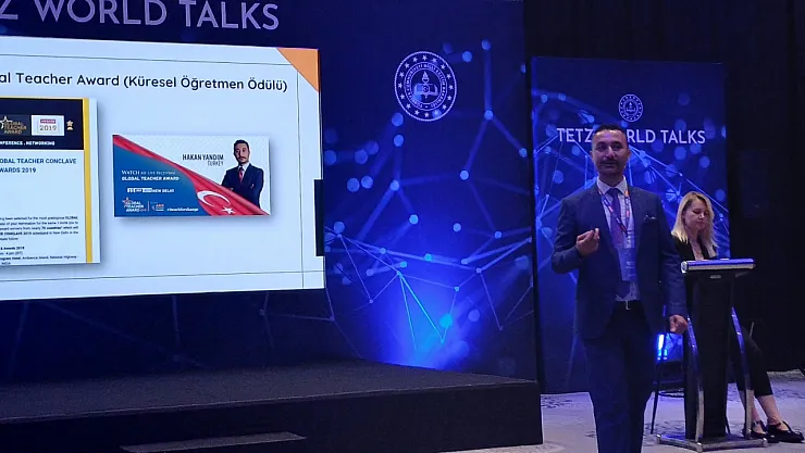 Öğretmen Türkiye Eğitim Teknolojileri Zirvesi'nde Sunum Yaptı