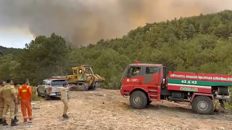 Orman Bölge Müdürü Yangının Ortasında Kaldı