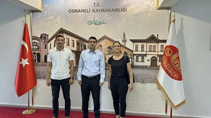 Osmaneli Eğitim Yöneticilerinden Kaymakam Kılıç'a Veda Ziyareti