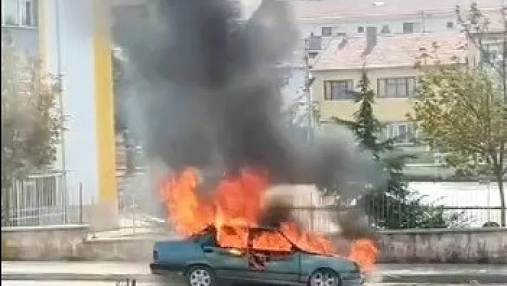 Park Halindeki Araç Küle Döndü