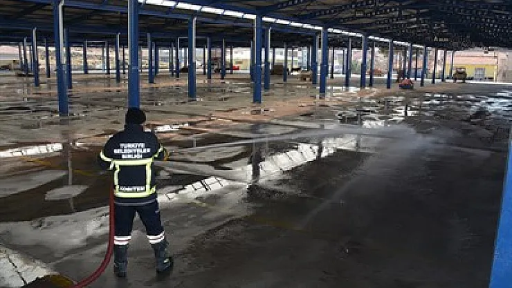 Pazar yeri dezenfekte edildi – Kocatepe Gazetesi