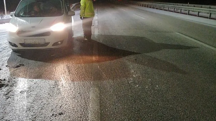 Polis olumsuz hava koşullarında da 24 saat görevine devam ediyor