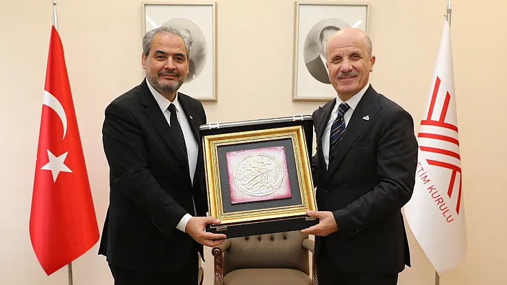 Rektör Aslan, YÖK Başkanına AFSÜ Çalışmalarını Anlattı