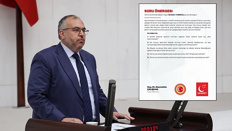 Saadet Partisi, Sandıklı'yı Meclis Gündemine Taşıdı
