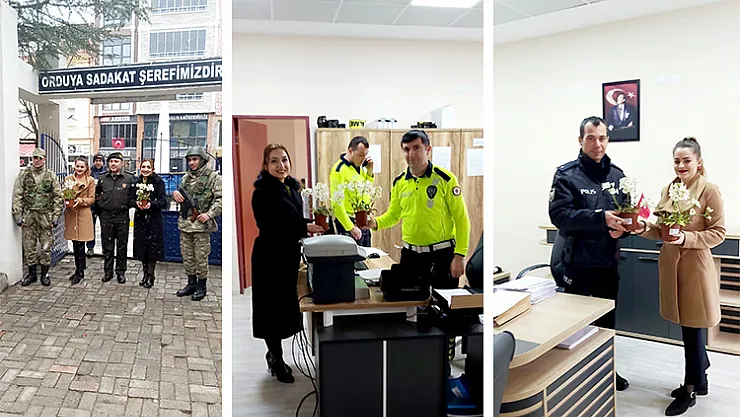 SANJET'ten kurumlara çiçek jesti