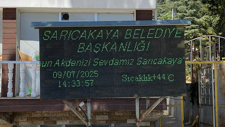 Sarıcakaya'da Termometreler 44 Dereceyi Gördü