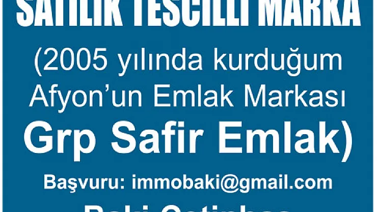 SATILIK TESCİLLİ MARKA