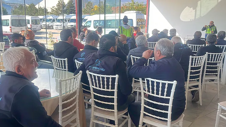 Şoförlere İş Güvenliği Eğitimi Verildi