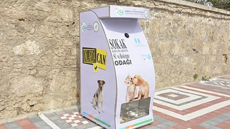 Sokak hayvanları için özel makine