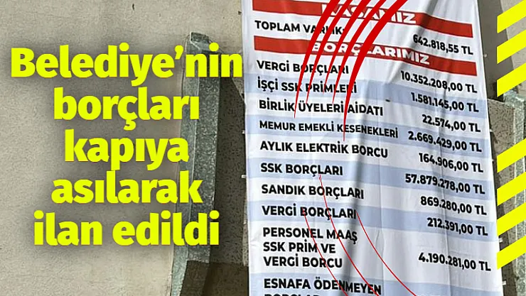 Suçlanan Başkan’dan açıklama: Borçları azalttım