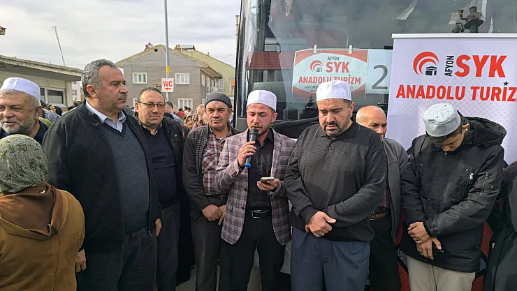 Şuhut'da Umre Kafilesi Kutsal Topraklara Yollandı