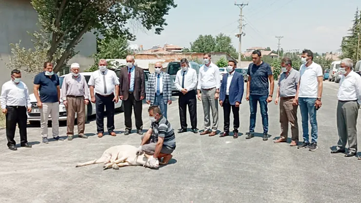 Sülün merkezinden  geçen yol asfaltlandı