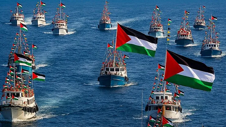 Sumud Filosu'na Yunanistan'da Saldırı