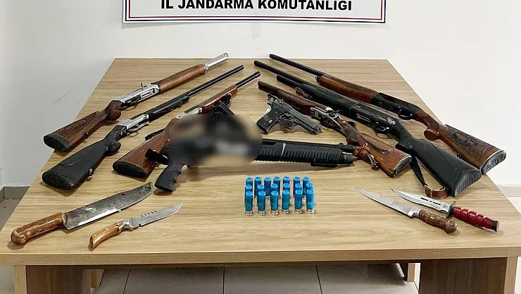 Tabanca, Tüfek, Fişek, Bıçak… Jandarma Ele Geçirdi