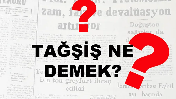 Tağşiş Ne Demek?