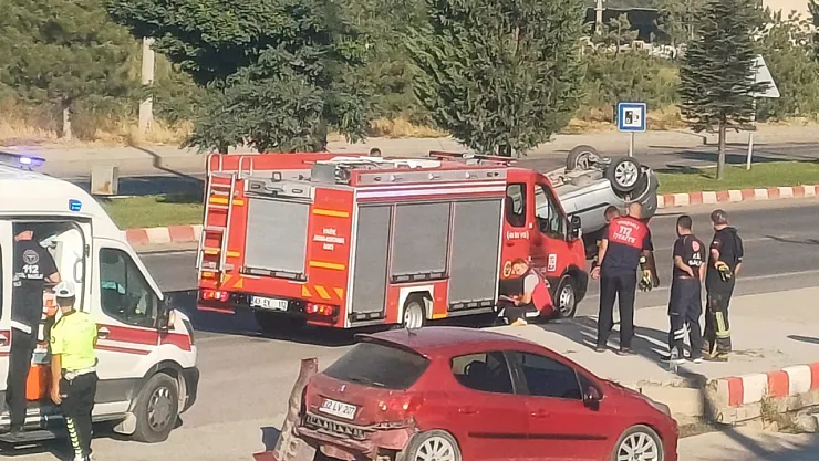 Tavşanlı'da Trafik Kazası, 2 Yaralı