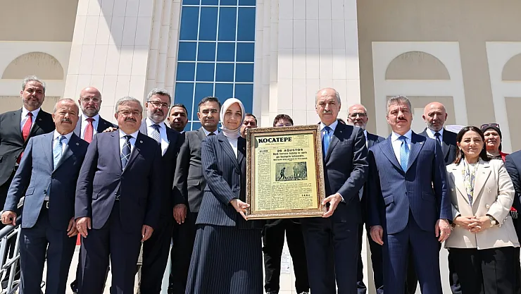 TBMM Başkanı'nın Hediyesi: 'Kocatepe Gazetesi'