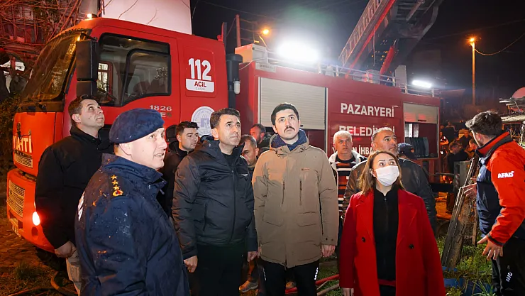 Vali Aygöl, Yangın Bölgesinde İncelemelerde Bulundu