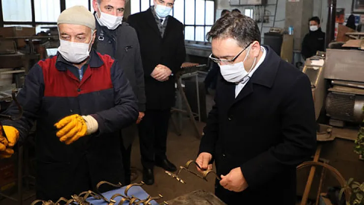 Vali Çiçek, meslek erbaplarını ziyaret etti