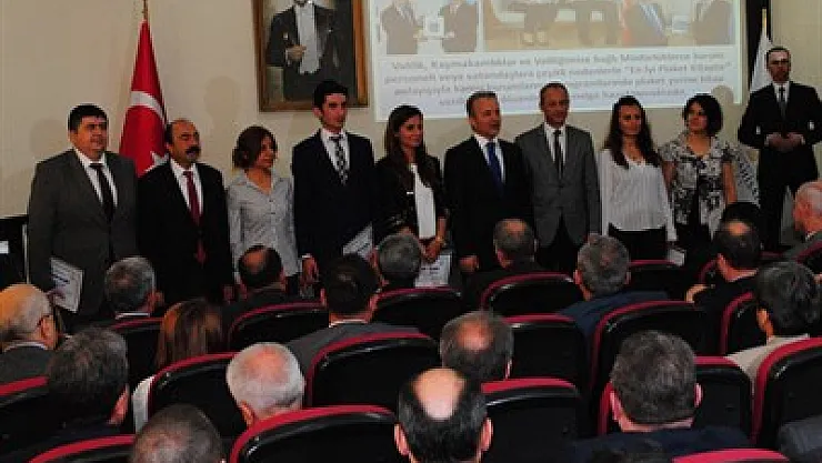 Vali Güner başarılı kurumlara belge verdi