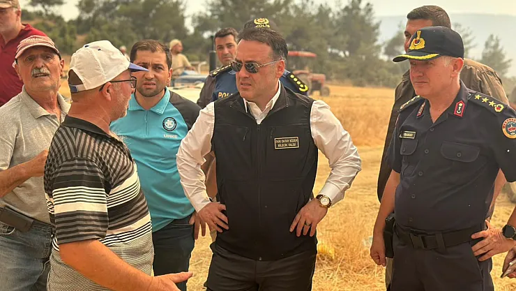 Vali Sözer, Yangın Bölgesinde İnceleme Yaptı