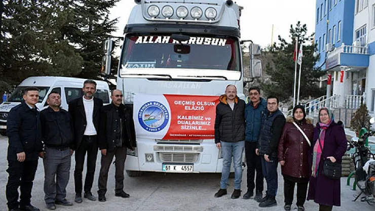 Yardım tırı  yola çıktı