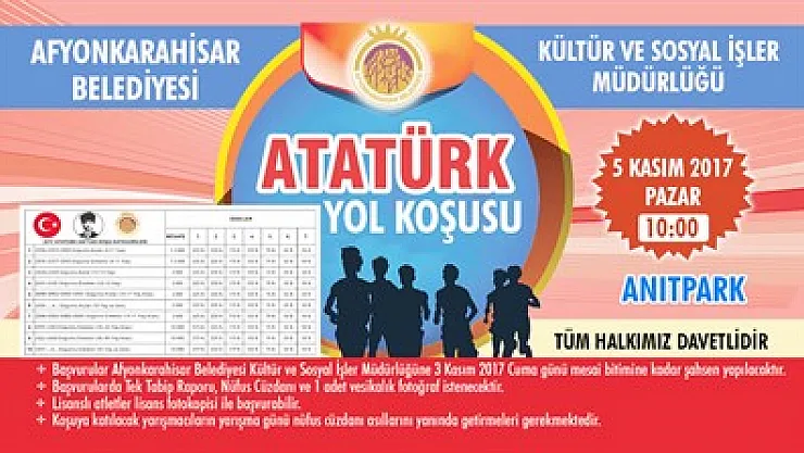 Yol koşusu Pazar günü – Kocatepe Gazetesi