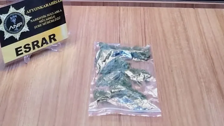 Yol uygulamasında uyuşturucu ele geçirildi