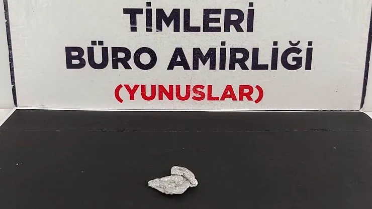 Yunus Timlerince bir kişinin üzerinde uyuşturucu ele geçirildi