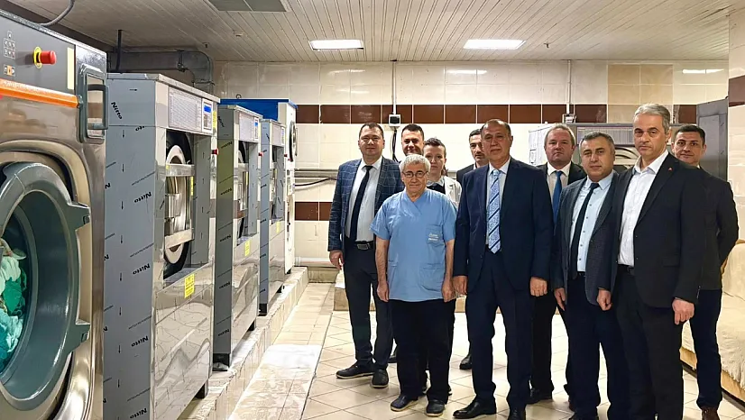 Afyon Devlet Hastanesi'nde Çamaşırhane Kapasitesi Güçlendirildi