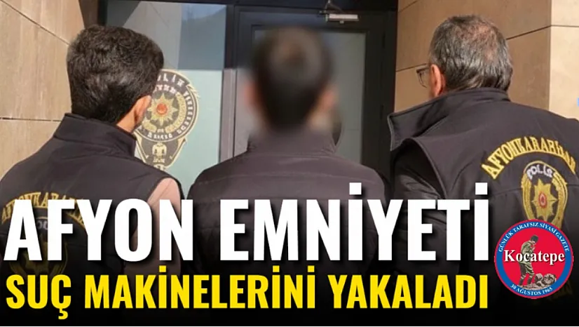Afyon Emniyeti Suç Makinelerini Yakaladı