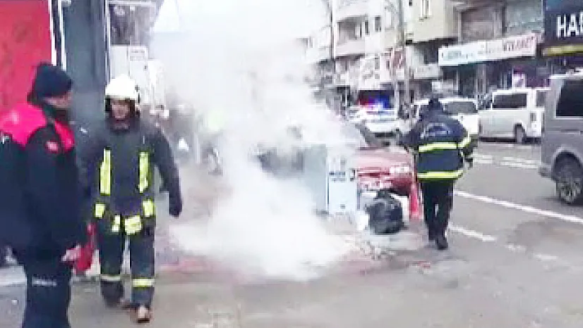 Ambaryolu'nda Korku Dolu Dakikalar: Trafo Alevlere Teslim Oldu