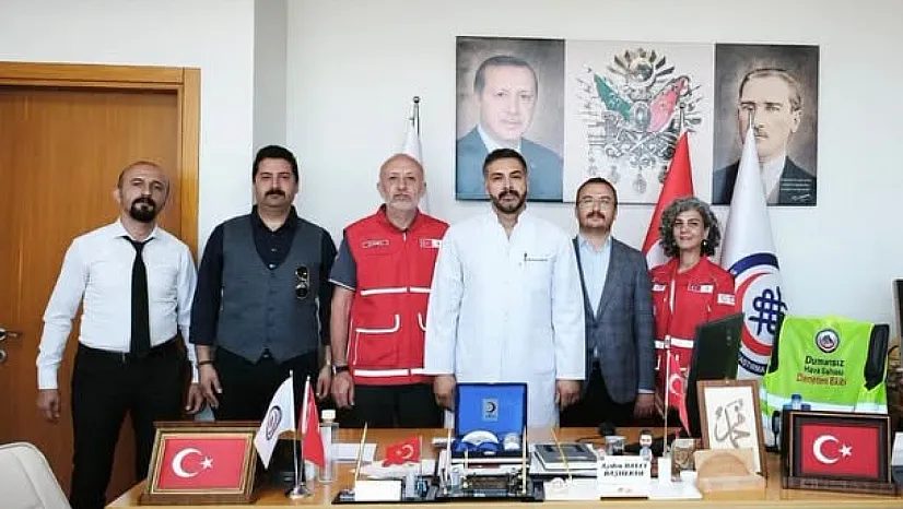 Başhekim Balcı, Türk Kızılayı Yöneticilerini Ağırladı