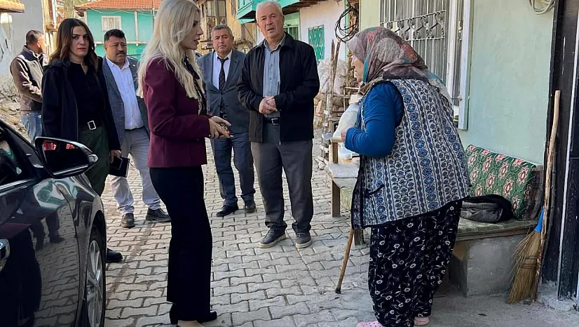 Bayan Kaymakam Köy Köy Dolaşıyor