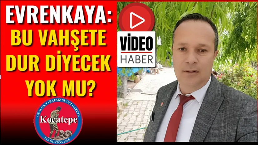 Evrenkaya: Bu Vahşete Dur Diyecek Yok Mu?