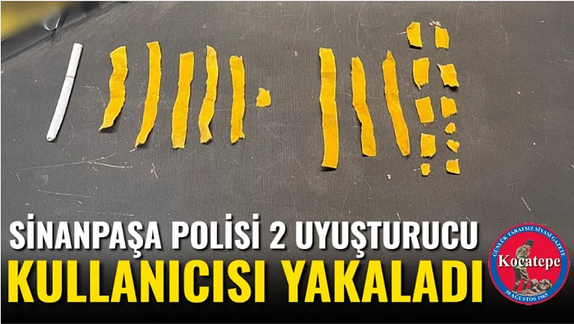 Sinanpaşa Polisi 2 Uyuşturucu Kullanıcısı Yakaladı